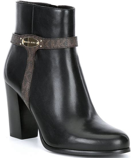 michael kors finley leather boot|michael kors leather ankle boots.